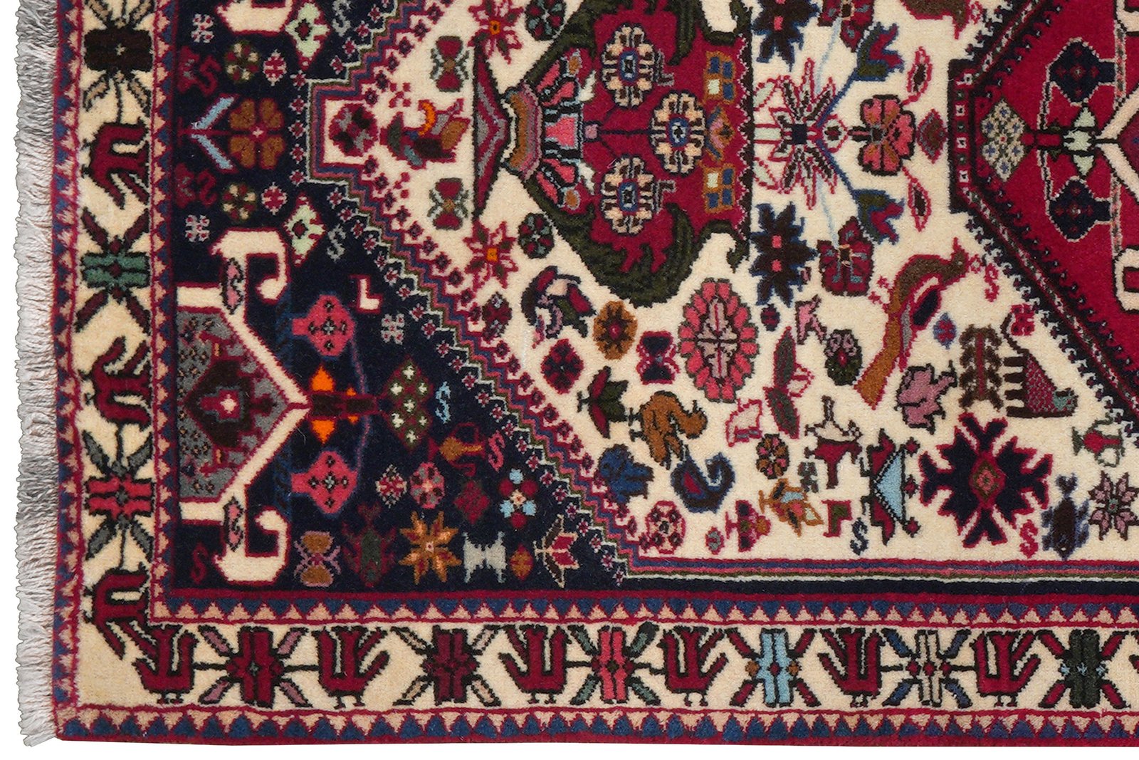 Gashgai — Hand-knotted, 87x292 cm, Beige, 100% Virgin Wool | View 3