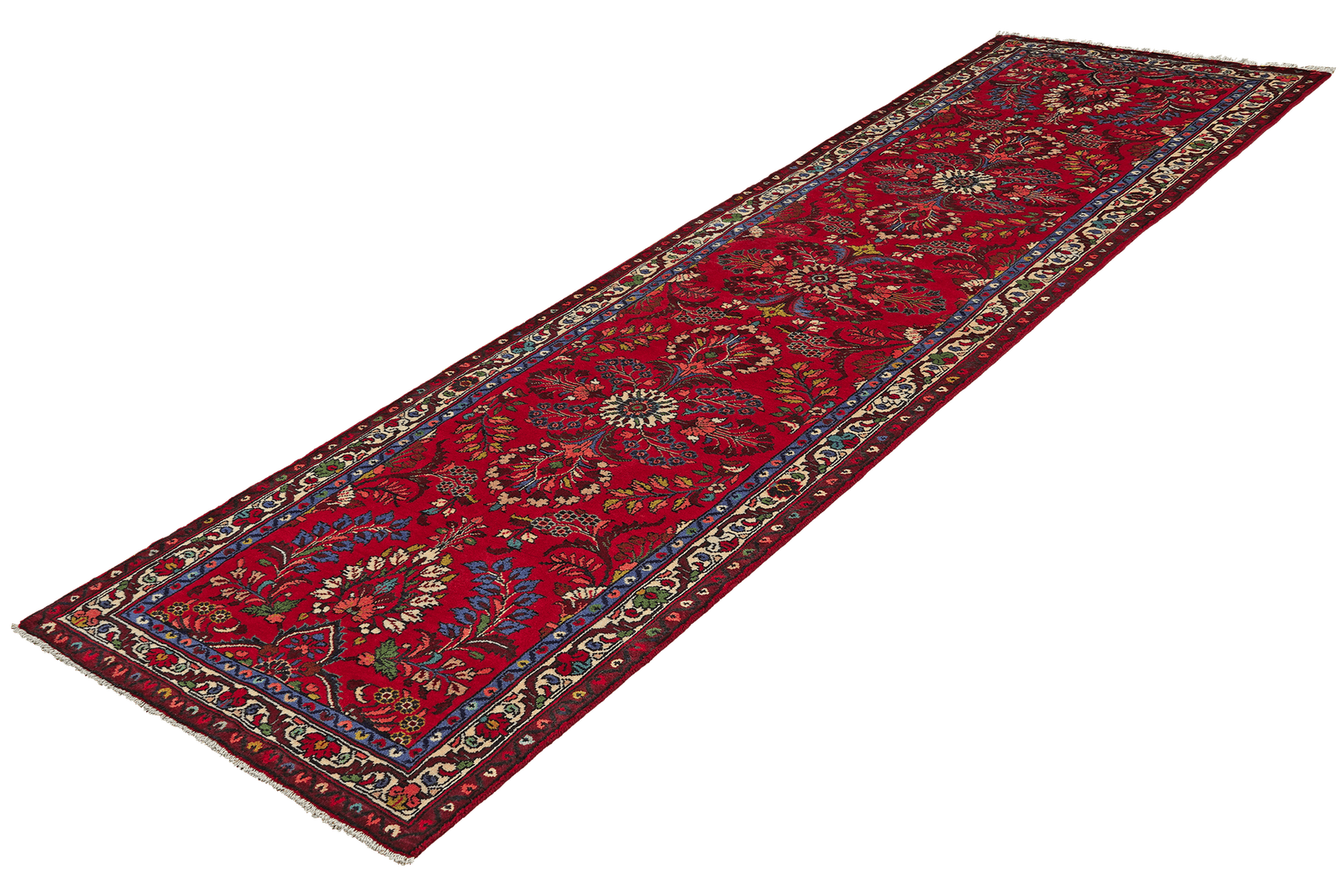 Mehreban — Hand-knotted, 77x295 cm, Red, 100% Virgin Wool | View 5