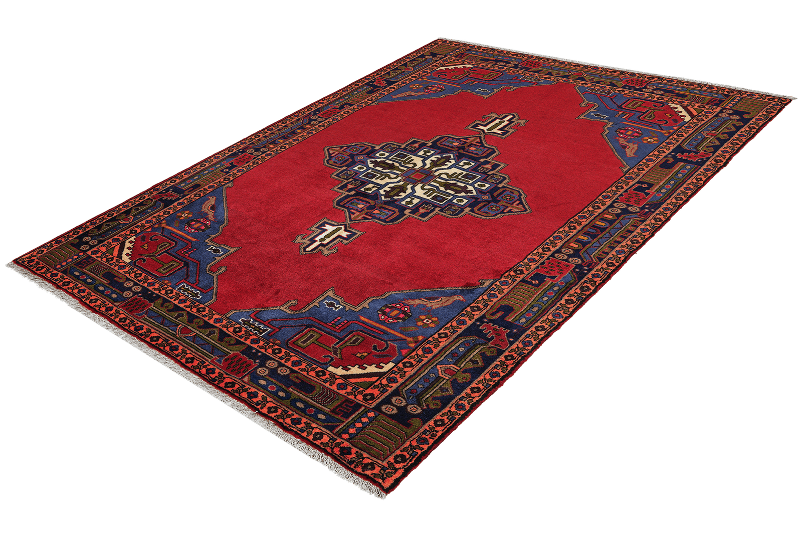 Kolyai — Hand-knotted, 154x233 cm, Red, 100% Virgin Wool | View 5