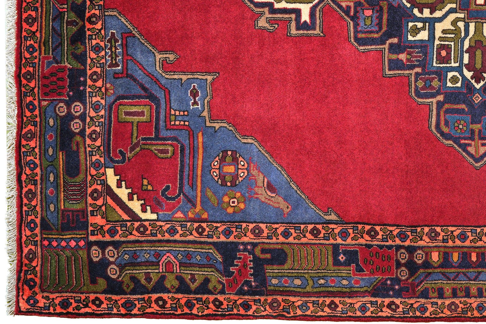 Kolyai — Hand-knotted, 153x233 cm, Red, 100% Virgin Wool | View 3