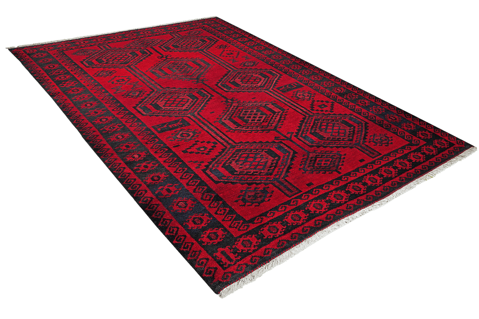 Lori — Hand-knotted, 188x239 cm, Red, 100% Virgin Wool | View 4