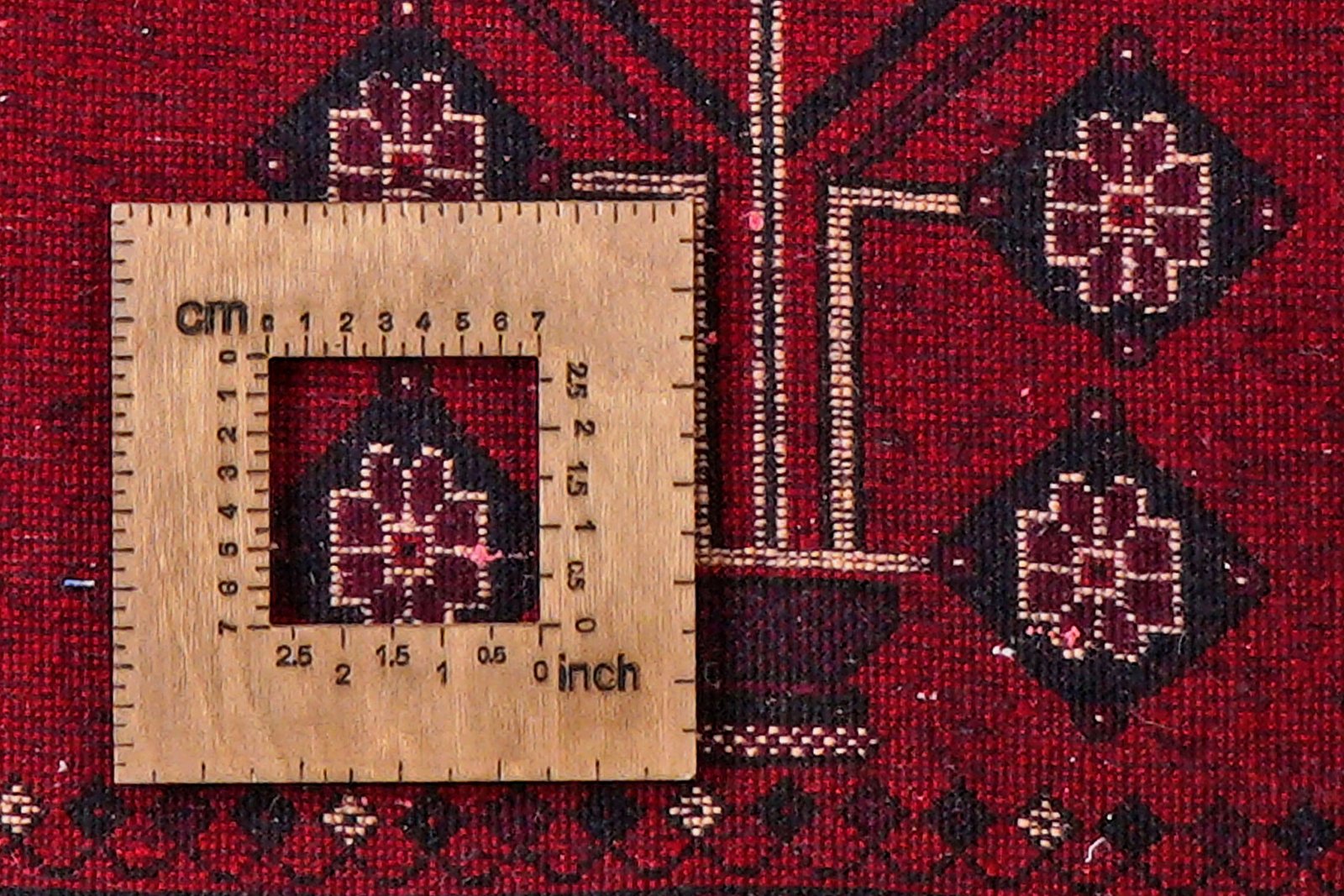 Afshar — Hand-knotted, 156x212 cm, Red, 100% Virgin Wool | View 8