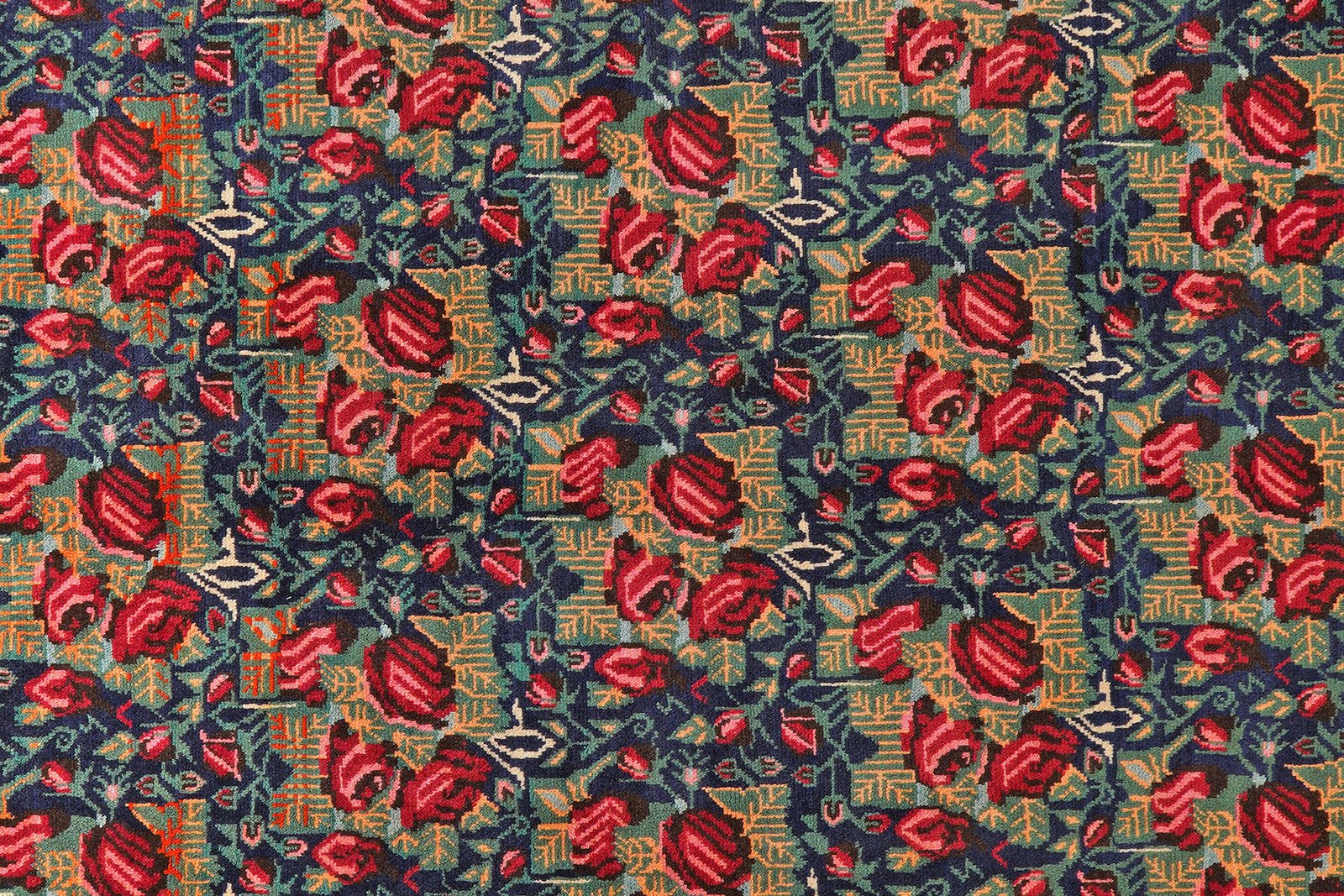 Afshar — Hand-knotted, 210x295 cm, Blue, 100% Virgin Wool | View 6