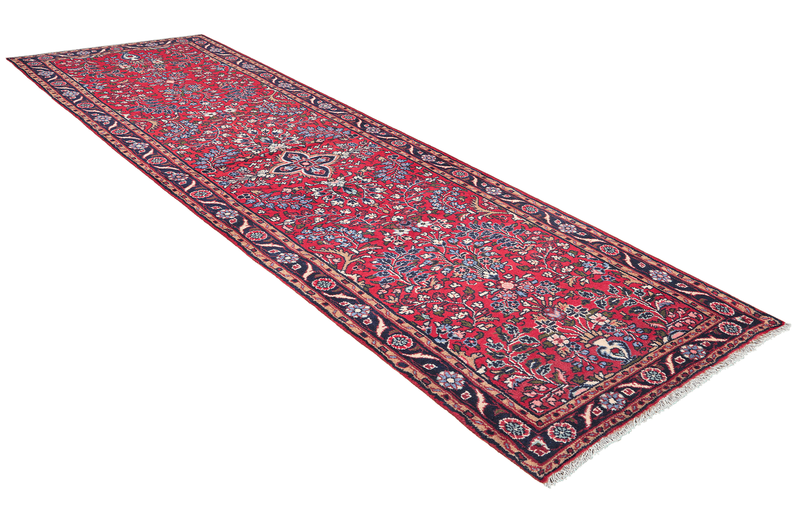 Mehreban — Hand-knotted, 87x310 cm, Red, 100% Virgin Wool | View 4