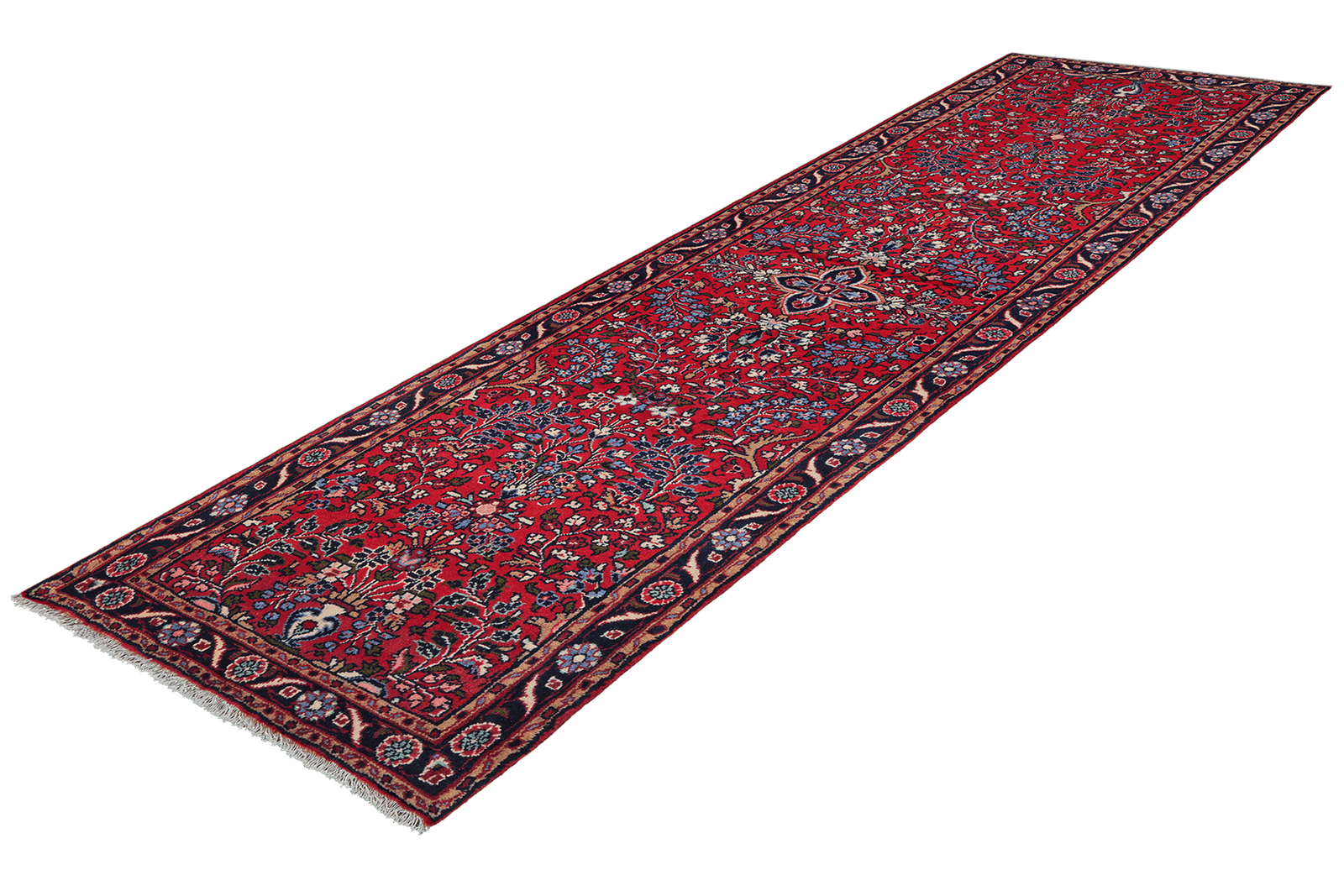 Mehreban — Hand-knotted, 87x310 cm, Red, 100% Virgin Wool | View 5