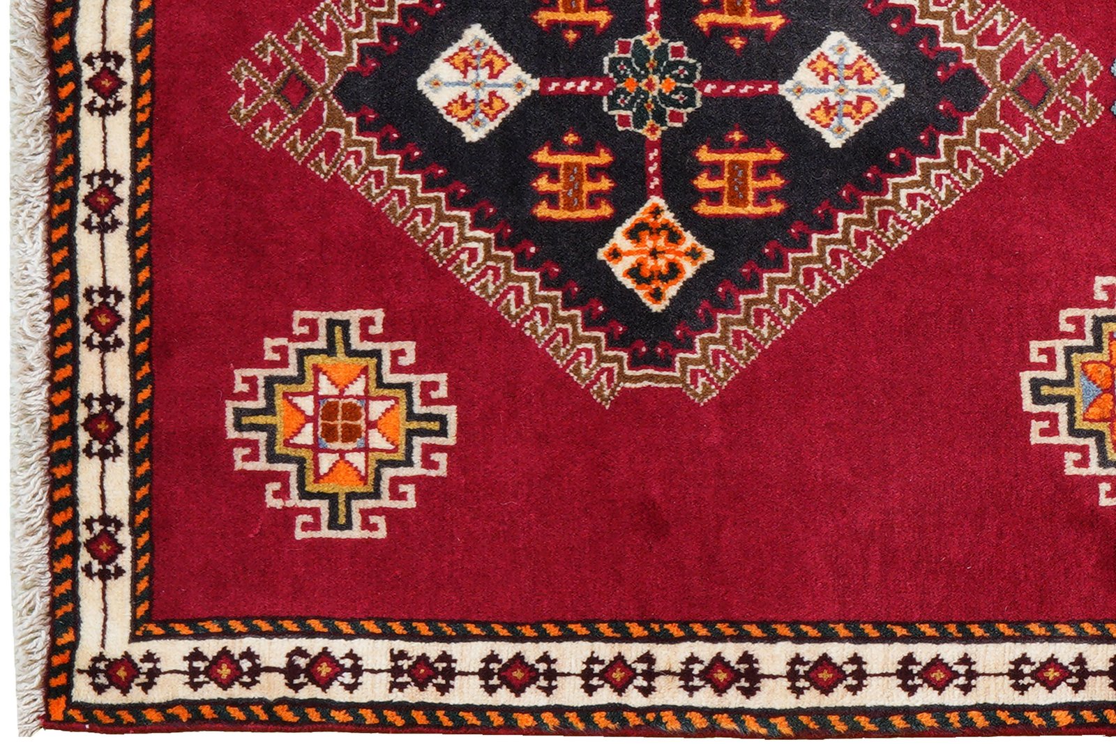 Gashgai — Hand-knotted, 81x192 cm, Red, 100% Virgin Wool | View 3