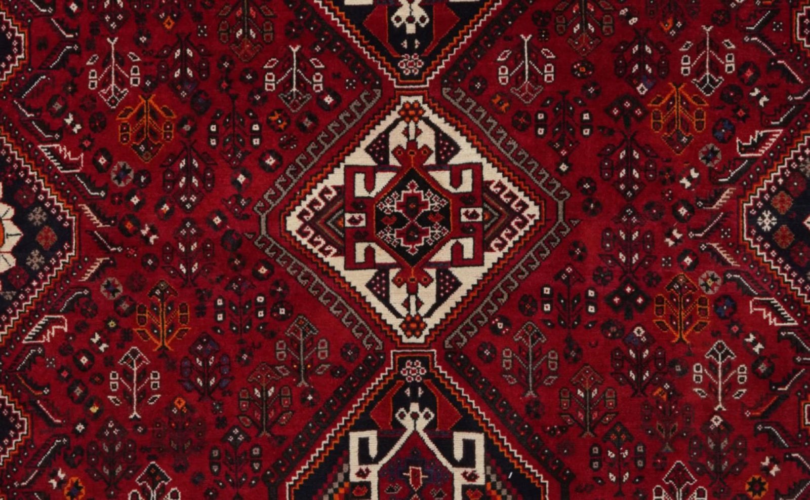 Gashgai — Hand-knotted, 221x321 cm, Red, 100% Virgin Wool | View 4