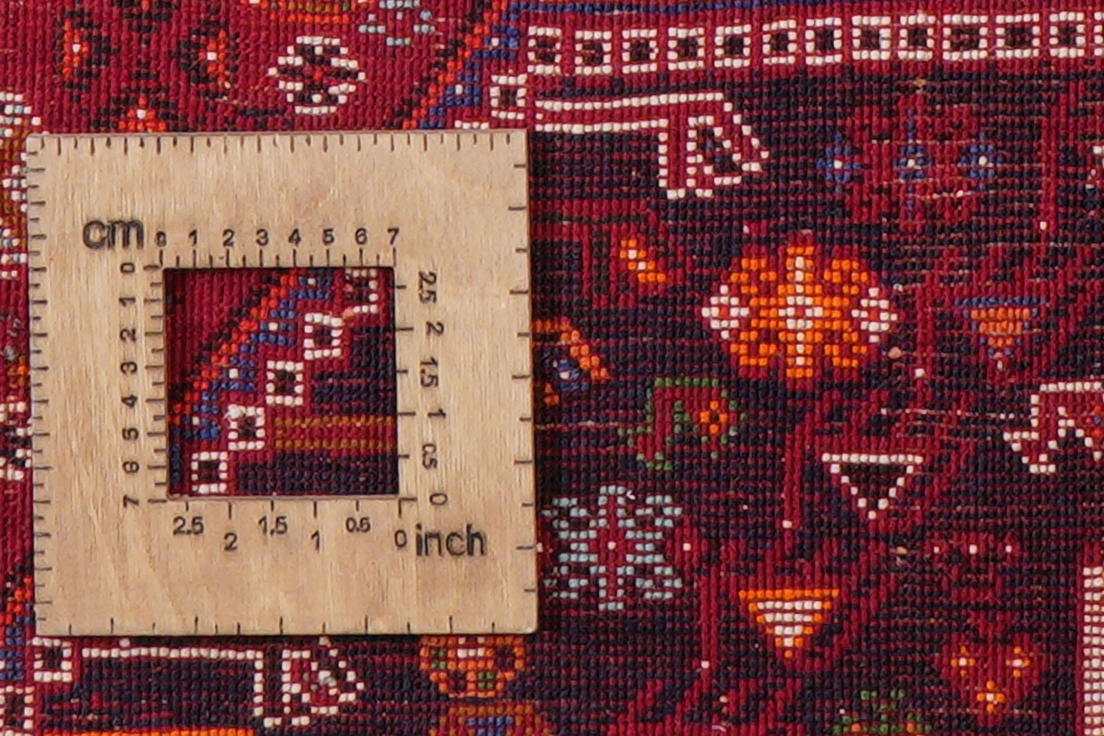 Gashgai — Hand-knotted, 174x279 cm, Red, 100% Virgin Wool | View 8