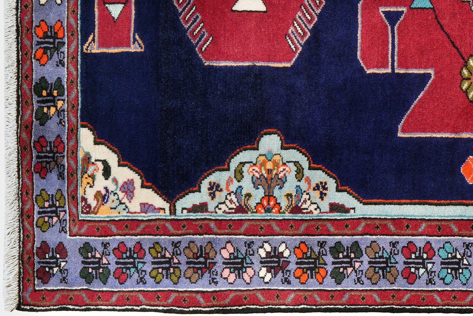 Tarom — Hand-knotted, 125x199 cm, Blue, 100% Virgin Wool | View 3