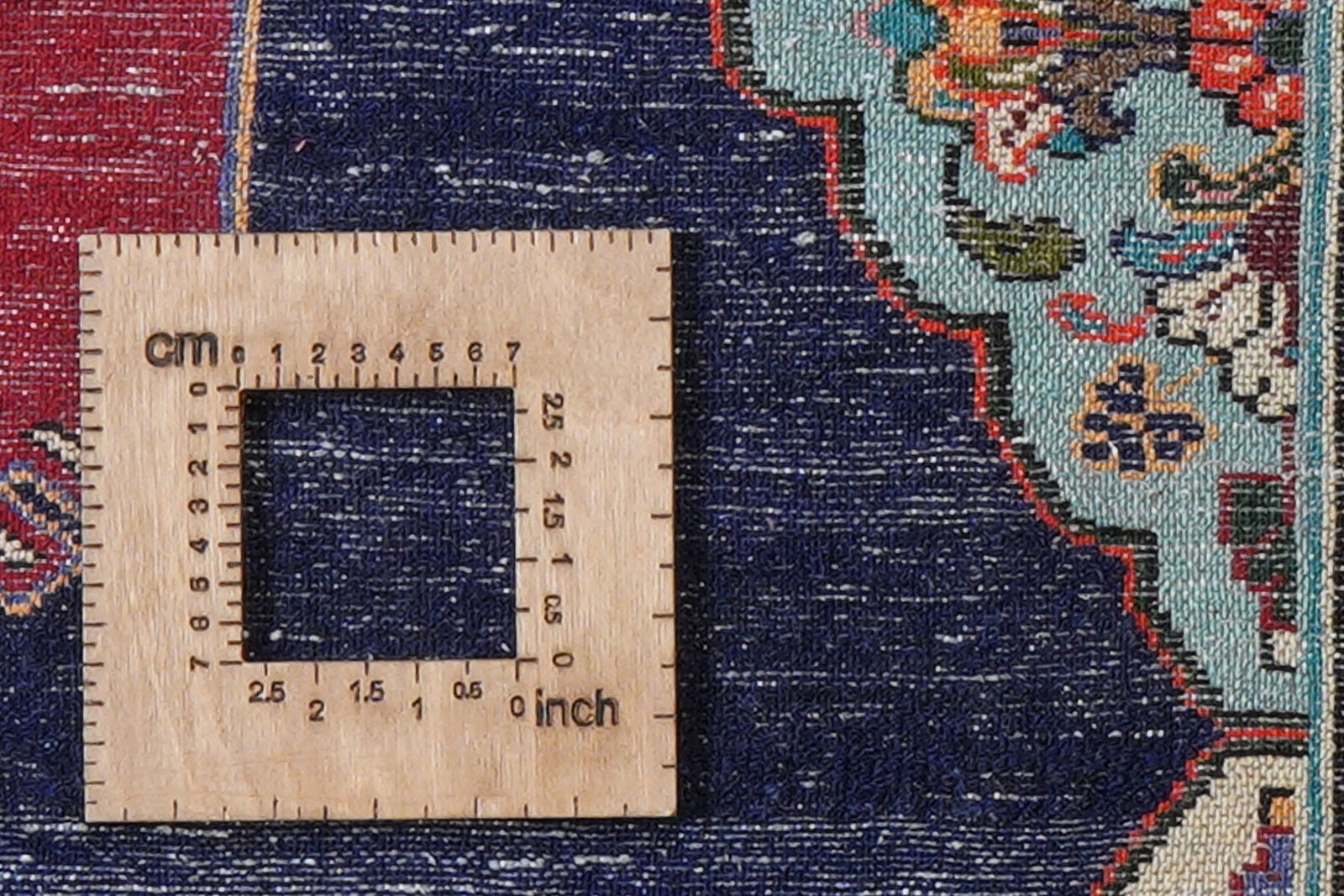 Tarom — Hand-knotted, 125x199 cm, Blue, 100% Virgin Wool | View 8