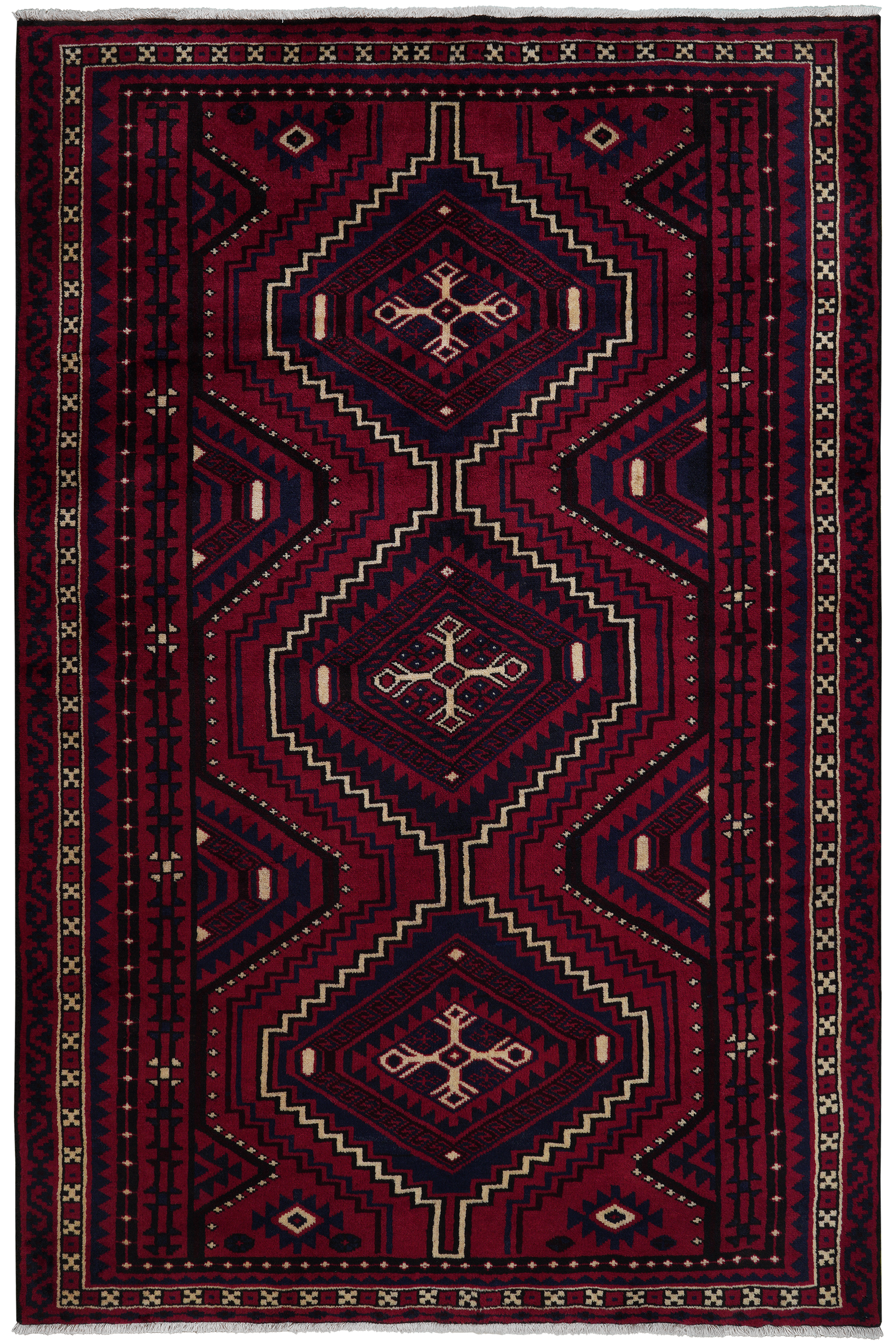 Lori — Handgefertigt, 260x169 cm, Beige, 100% Virgin Wool | Main view