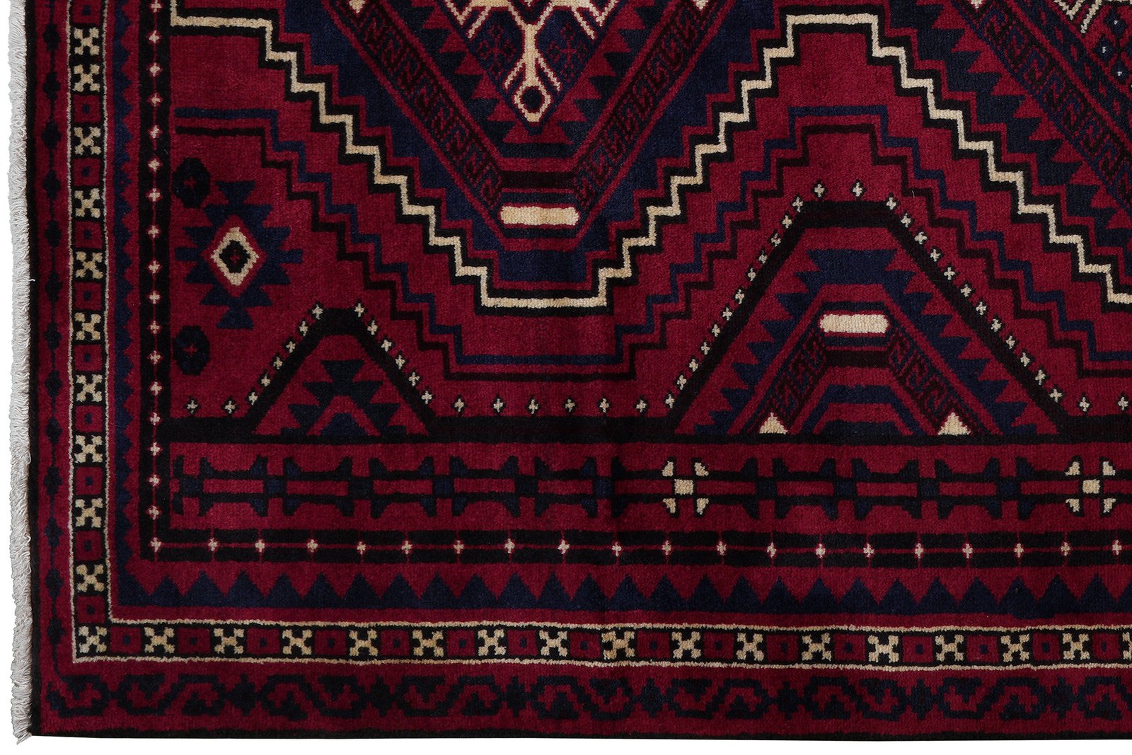 Lori — Hand-knotted, 169x260 cm, Red, 100% Virgin Wool | View 3