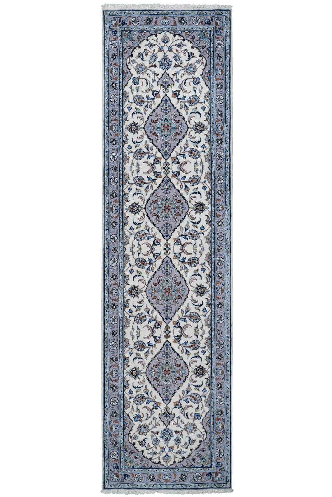 Yazd — Hand-knotted, 78x302 cm, Beige, 100% Virgin Wool | Main view