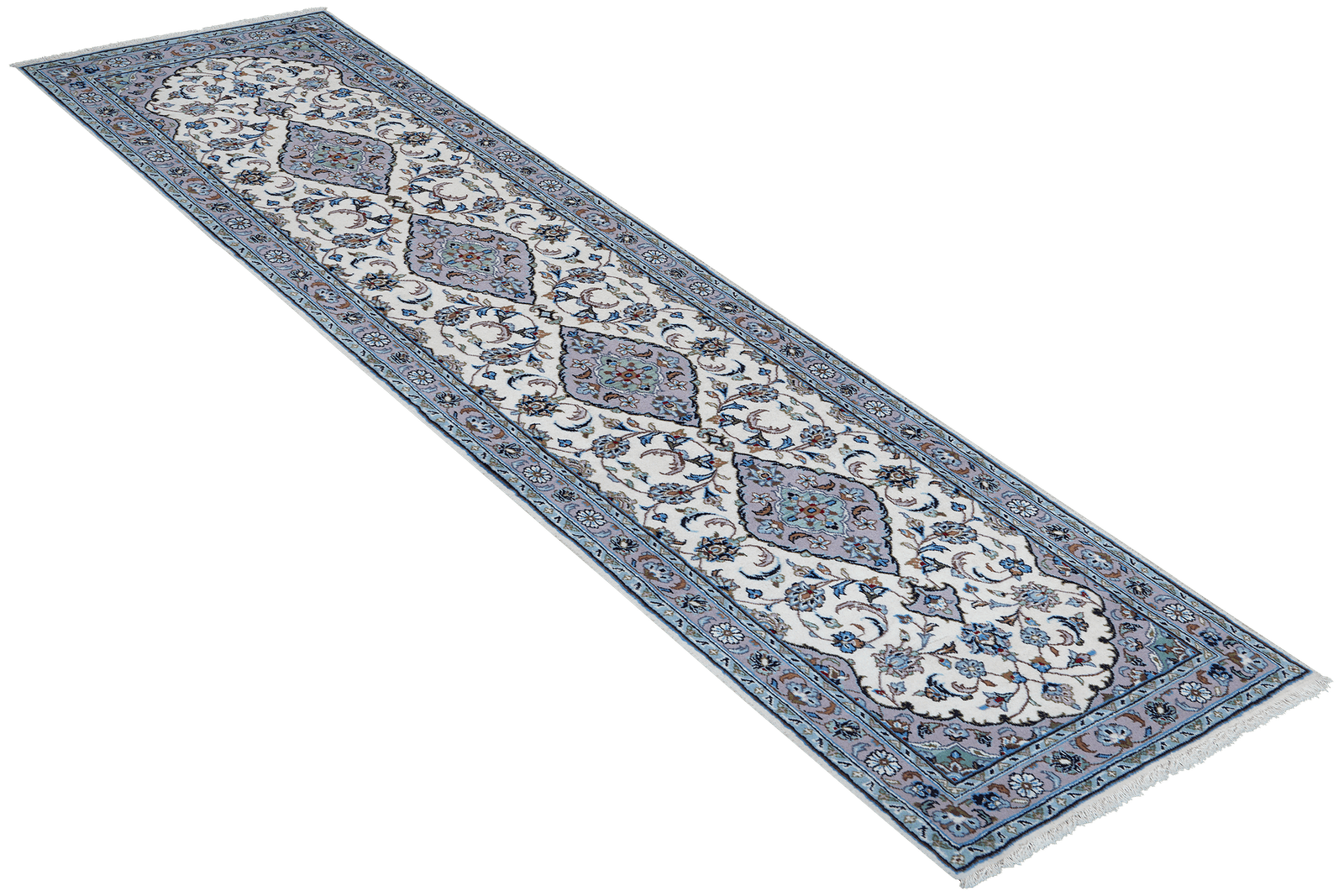 Yazd — Hand-knotted, 78x302 cm, Beige, 100% Virgin Wool | View 4