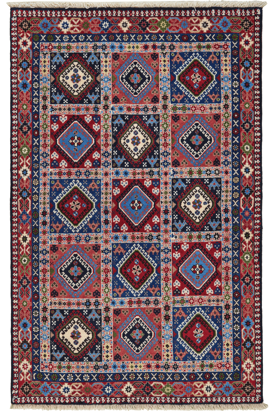 Yalameh — Hand-knotted, 98x158 cm, Multicolor, 100% Virgin Wool | Main view