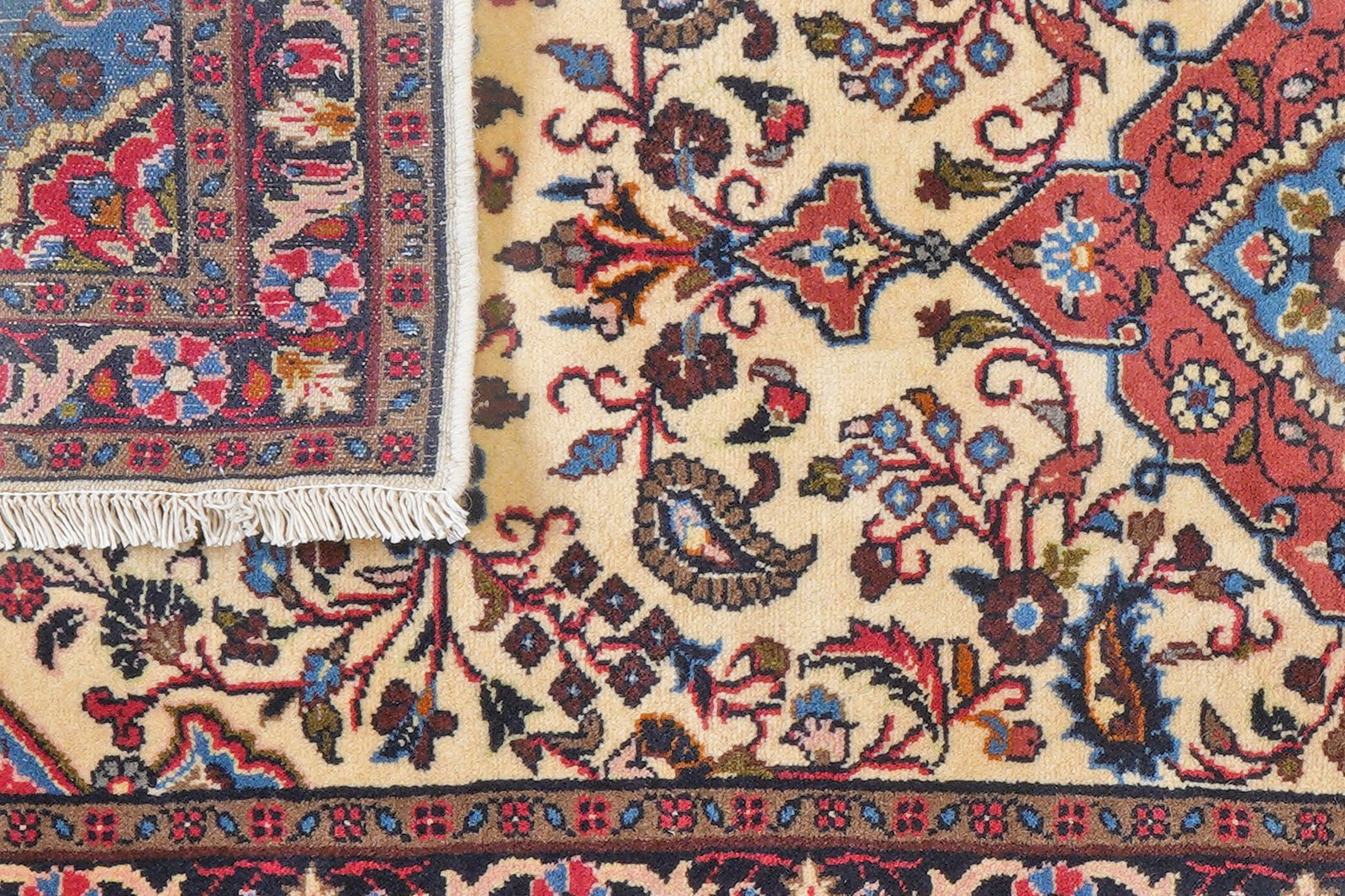 Mehreban — Hand-knotted, 78x185 cm, Beige, 100% Virgin Wool | View 7