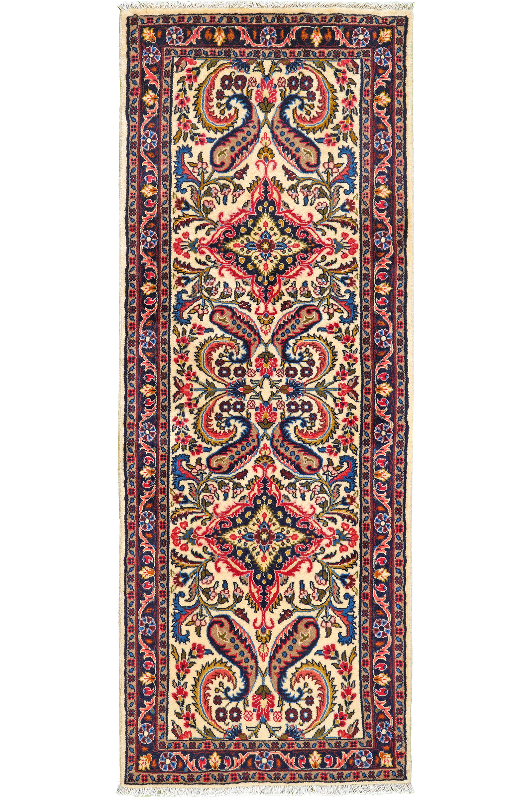 Mehreban — Hand-knotted, 74x198 cm, Beige, 100% Virgin Wool | Main view
