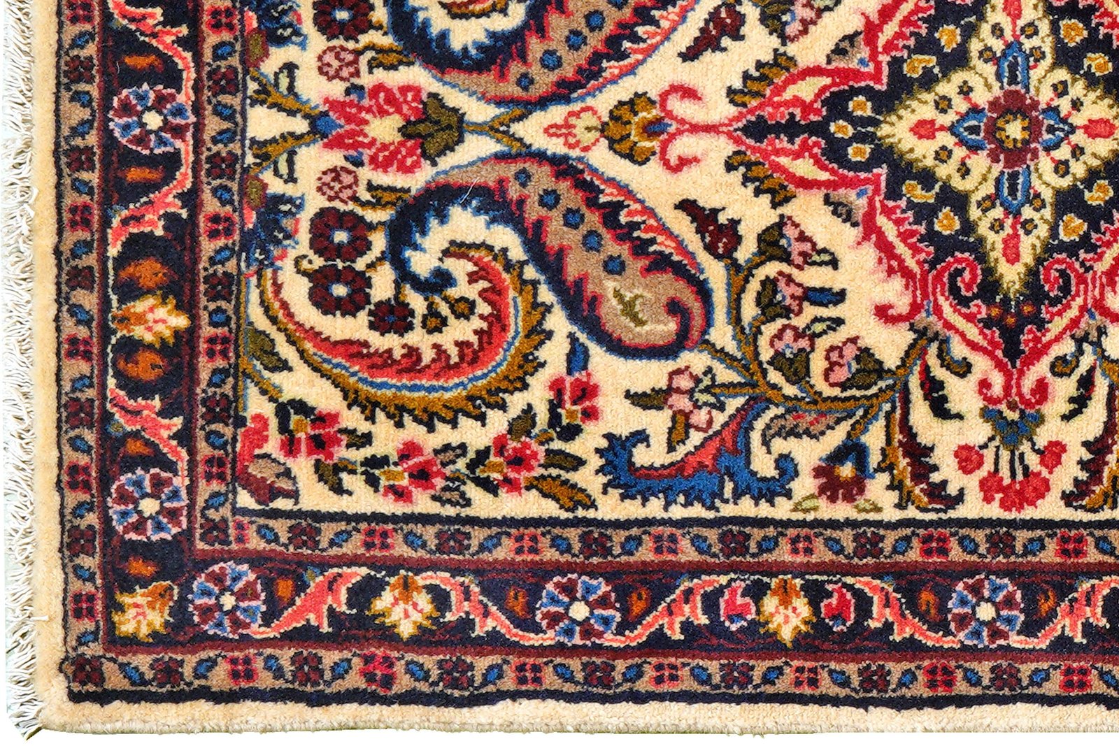 Mehreban — Hand-knotted, 74x198 cm, Beige, 100% Virgin Wool | View 3