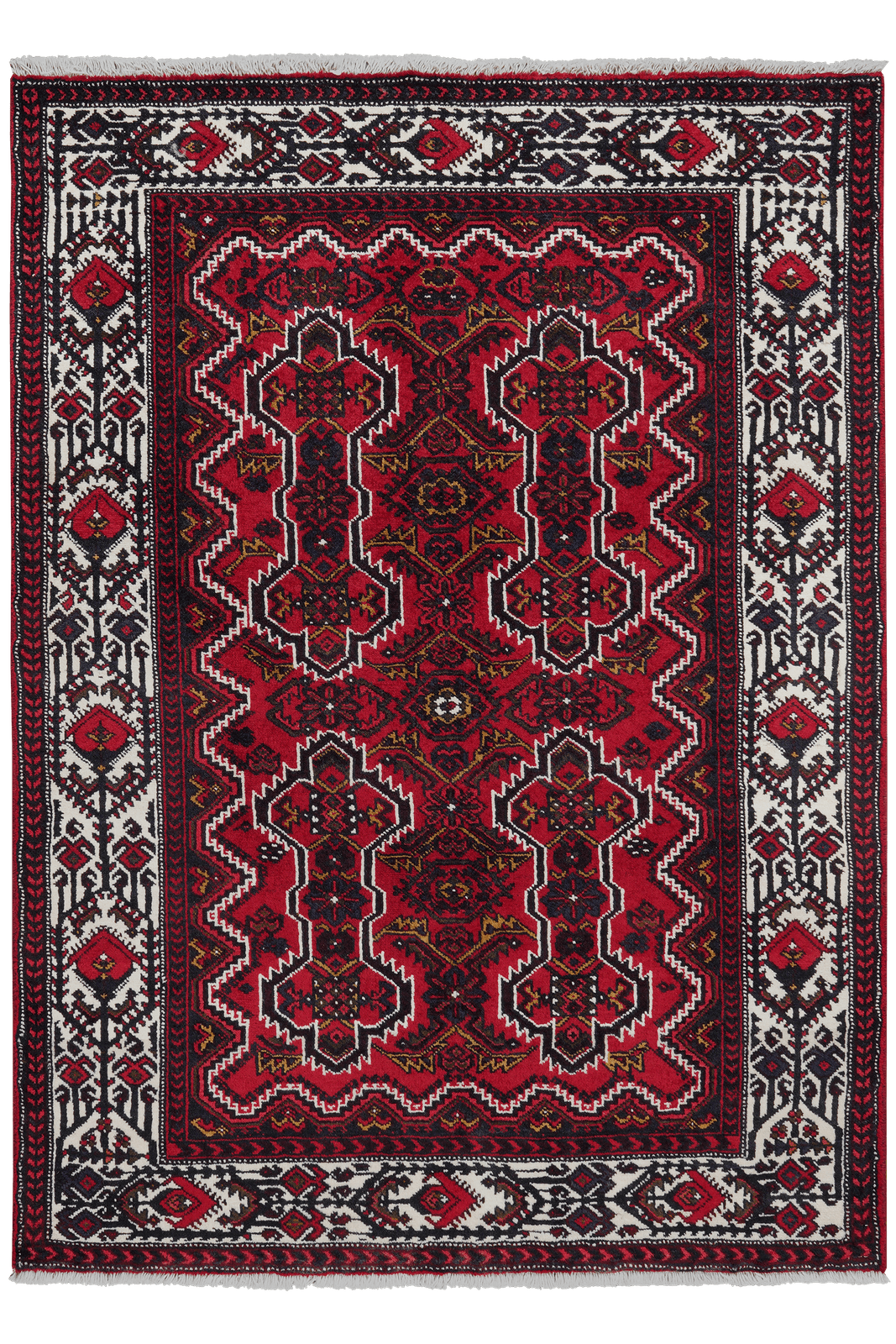 Bandereyhan — Hand-knotted, 113x156 cm, Red, 100% Virgin Wool | Main view