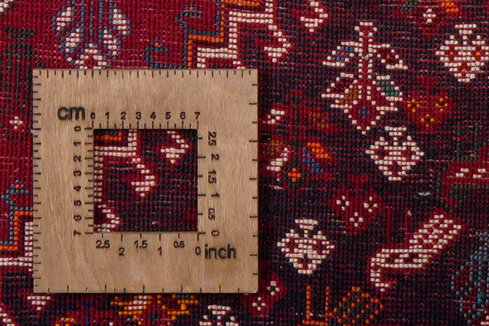 Gashgai — Hand-knotted, 165x261 cm, Red, 100% Virgin Wool | View 8