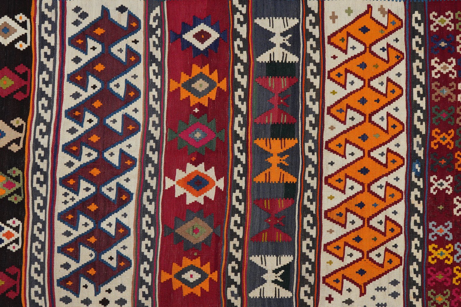 Kelim Gashgai Old — Handmade, 161x280 cm, Multicolor, 100% Virgin Wool | View 5