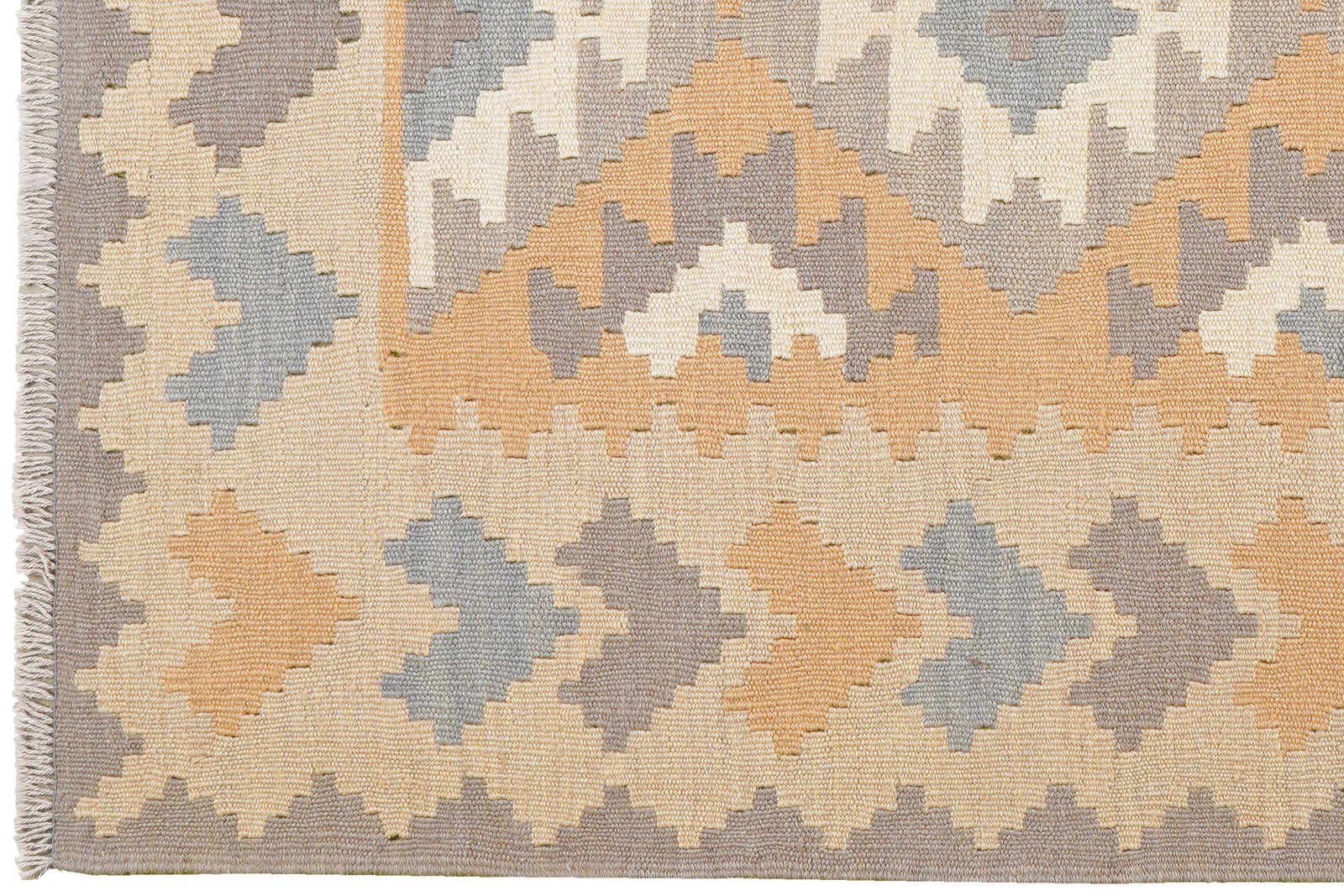 Kelim Gashgai — Handmade, 118x171 cm, Yellow, 100% Virgin Wool | View 3