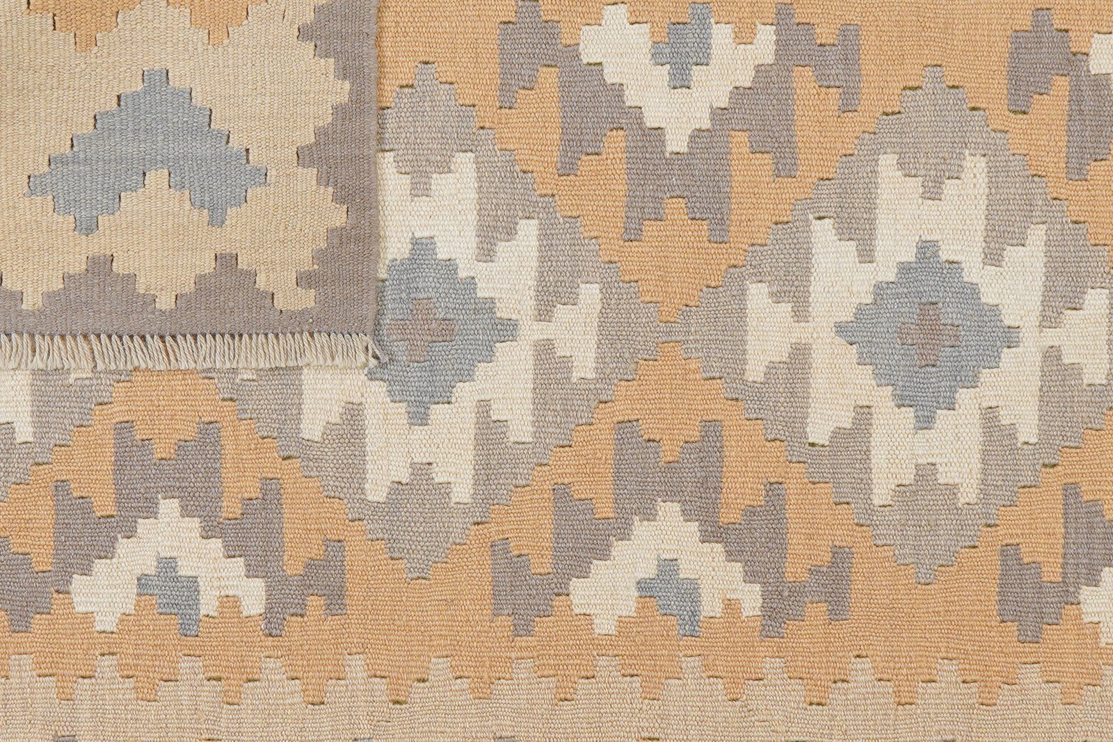 Kelim Gashgai — Handmade, 118x171 cm, Yellow, 100% Virgin Wool | View 6