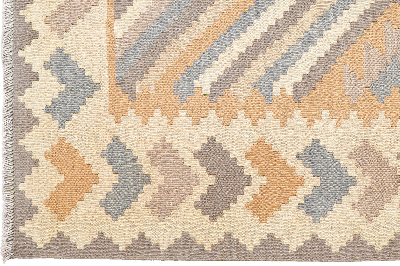 Kelim Gashgai — Handmade, 116x174 cm, Yellow, 100% Virgin Wool | View 3