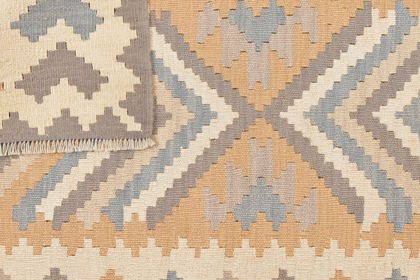 Kelim Gashgai — Handmade, 116x174 cm, Yellow, 100% Virgin Wool | View 6