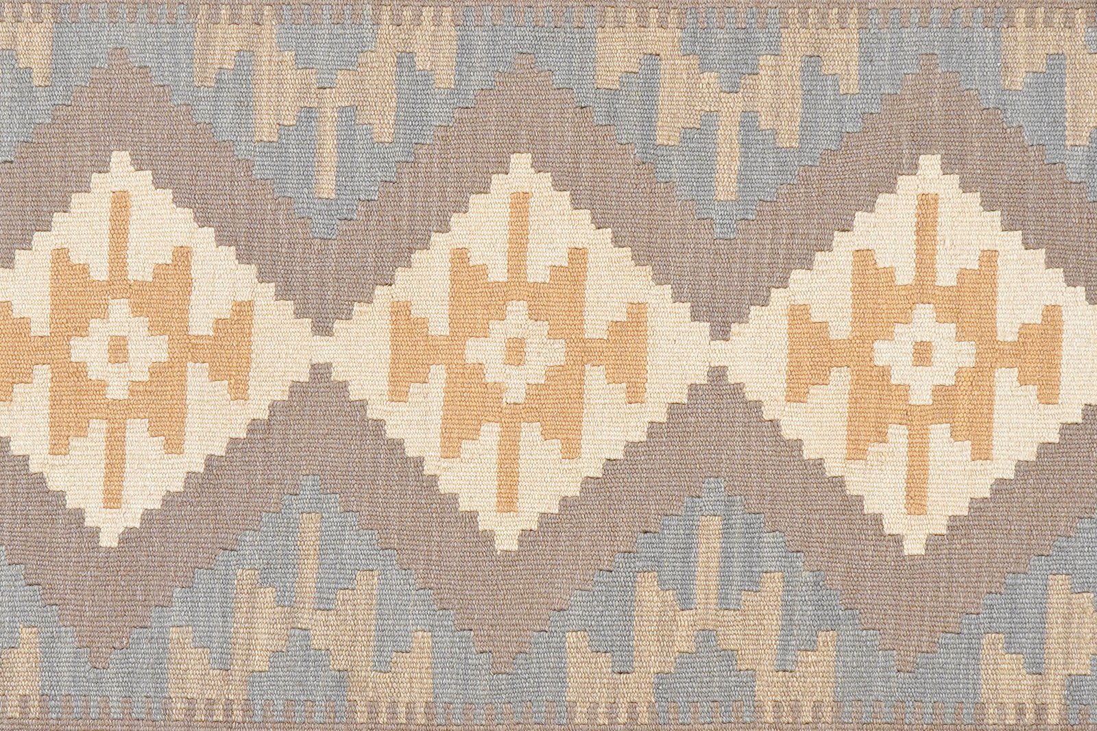 Kelim Gashgai — Handmade, 124x179 cm, Grey, 100% Virgin Wool | View 5