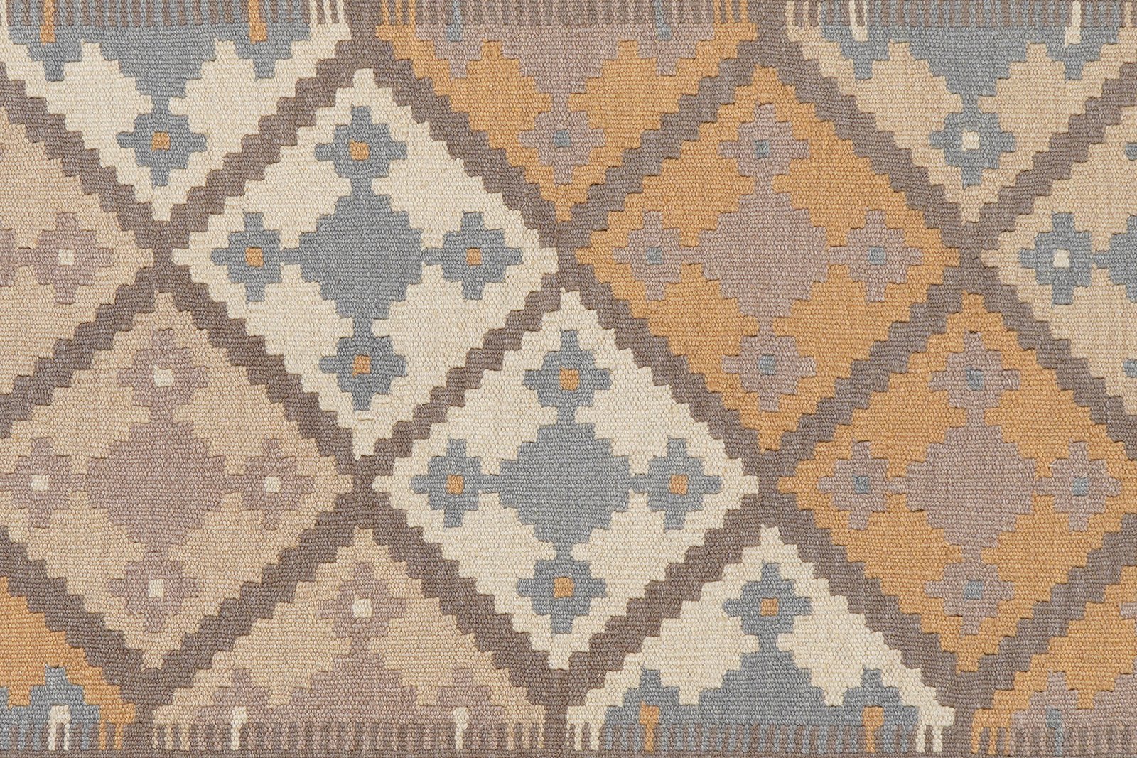 Kelim Gashgai — Handmade, 126x178 cm, Grey, 100% Virgin Wool | View 5