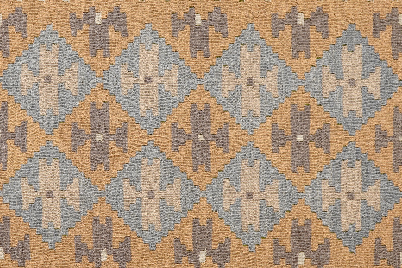Kelim Gashgai — Handmade, 144x189 cm, Yellow, 100% Virgin Wool | View 5
