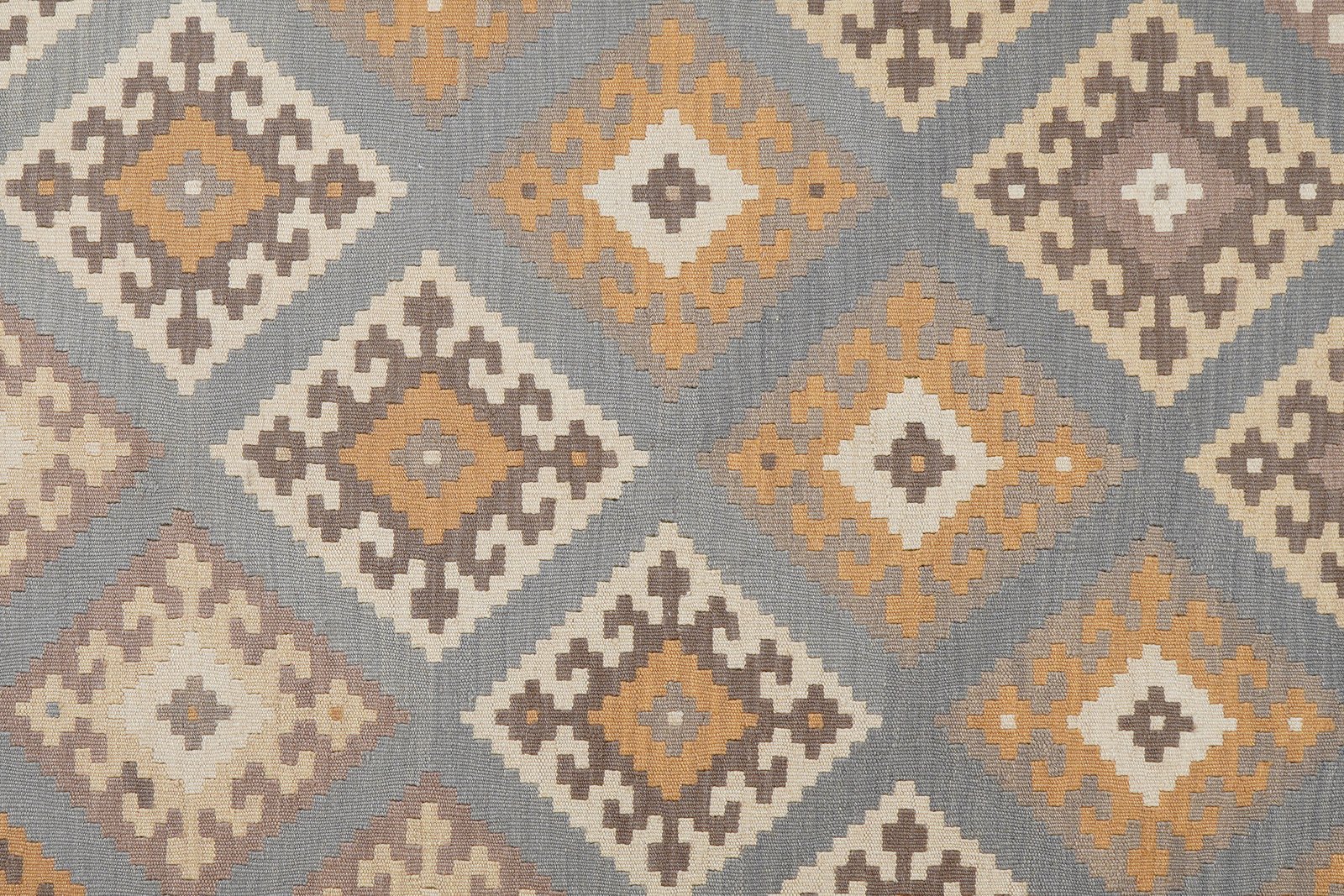 Kelim Gashgai — Handmade, 182x242 cm, Grey, 100% Virgin Wool | View 5