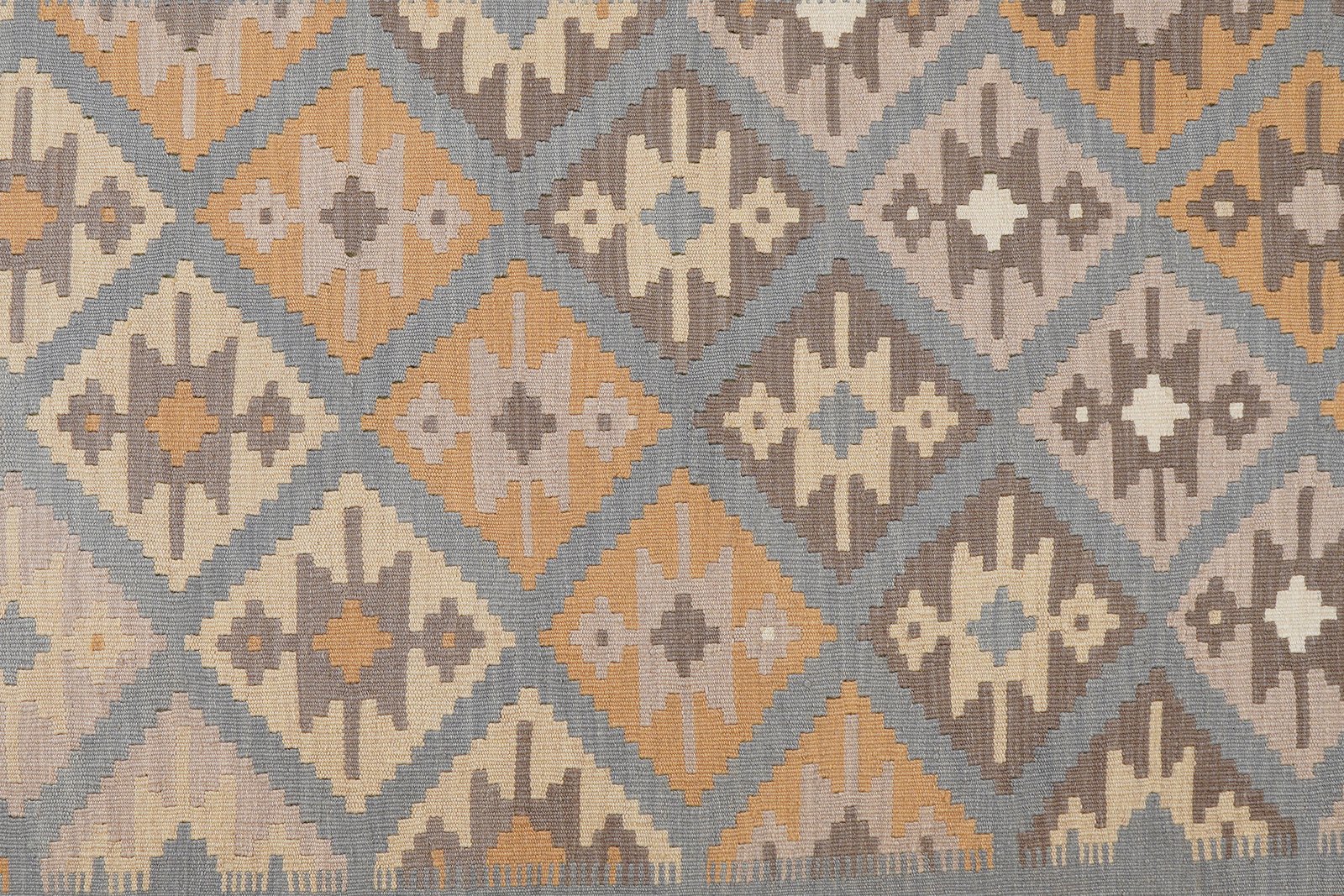 Kelim Gashgai — Handmade, 180x246 cm, Grey, 100% Virgin Wool | View 5