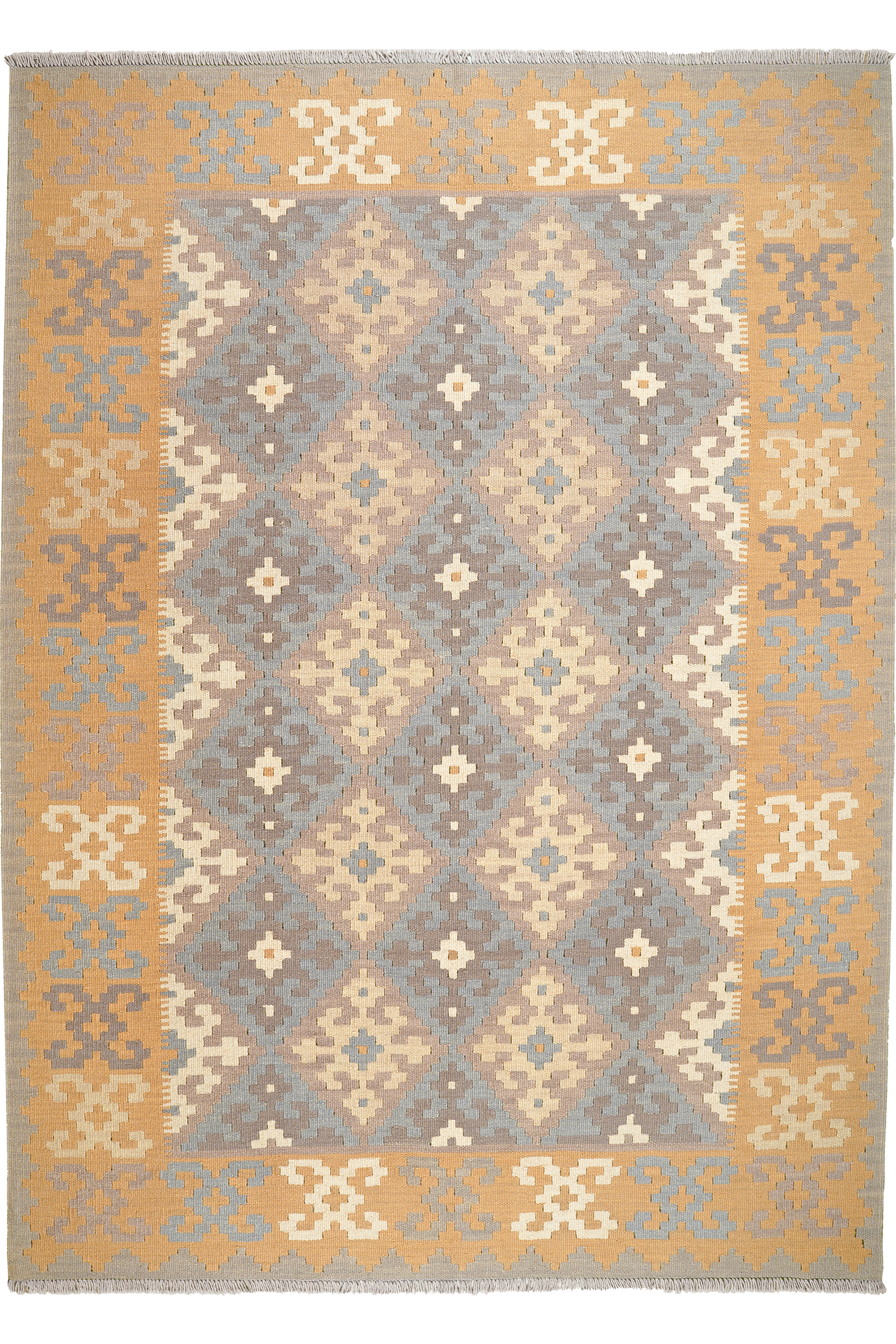 Ke.Gashgai T — Handgefertigt, 243x174 cm, Bunt, 100% Virgin Wool | Main view