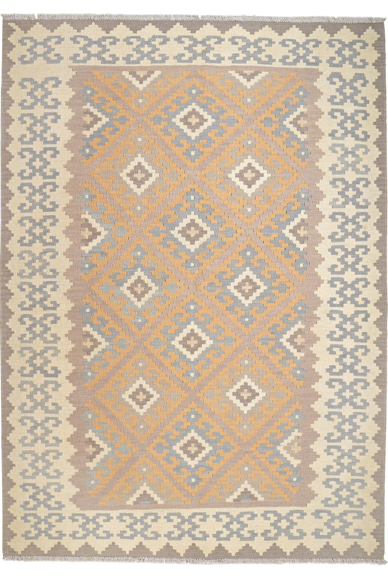 Ke.Gashgai T — Handgefertigt, 246x173 cm, Bunt, 100% Virgin Wool | Main view