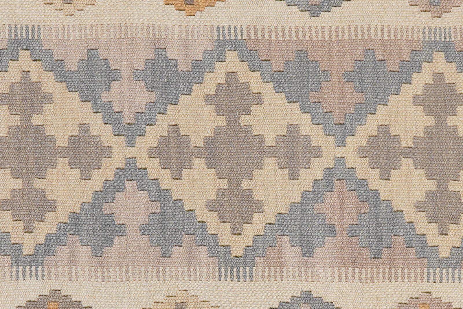 Kelim Gashgai — Handmade, 80x290 cm, Grey, 100% Virgin Wool | View 5