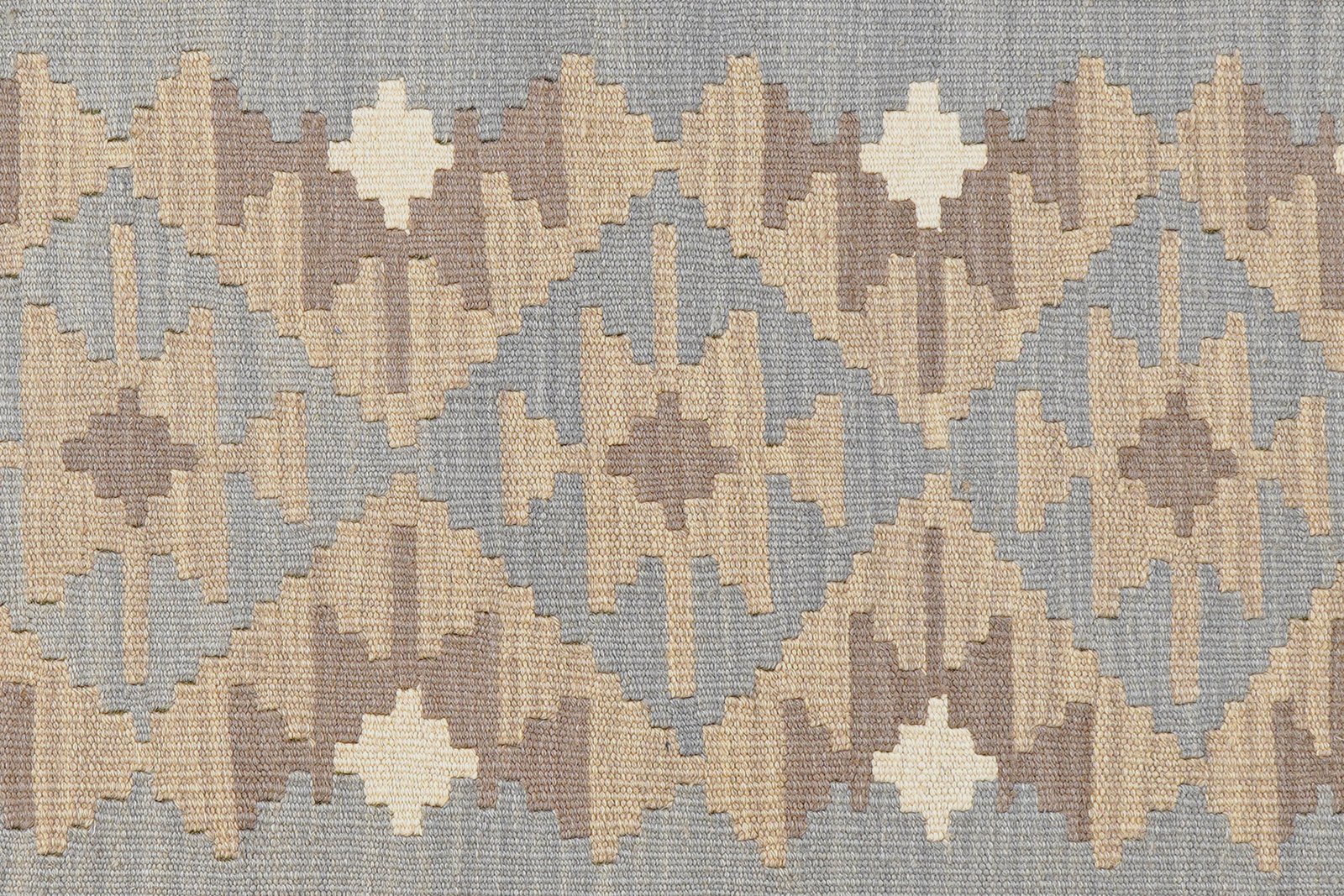 Kelim Gashgai — Handmade, 123x183 cm, Grey, 100% Virgin Wool | View 5