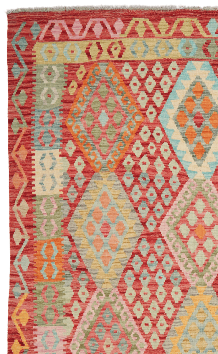Kelim — Handmade, 206x308 cm, Multicolor, 100% Virgin Wool | View 3