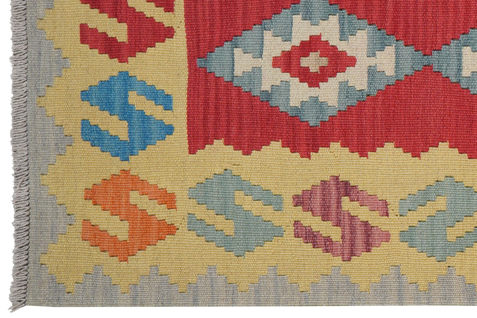 Kelim Gashgai — Handgefertigt, 300x82 cm, Gelb, 100% Virgin Wool | View 4