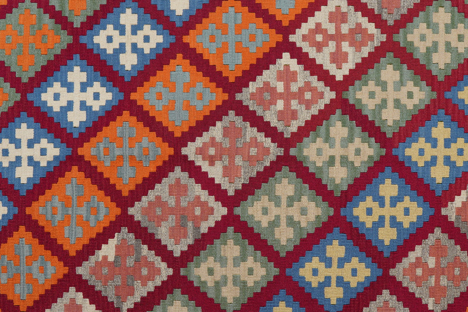 Kelim Gashgai — Handgefertigt, 235x177 cm, Beige, 100% Virgin Wool | View 6