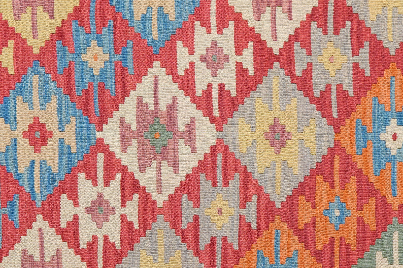 Kelim Gashgai — Handgefertigt, 246x170 cm, Beige, 100% Virgin Wool | View 6