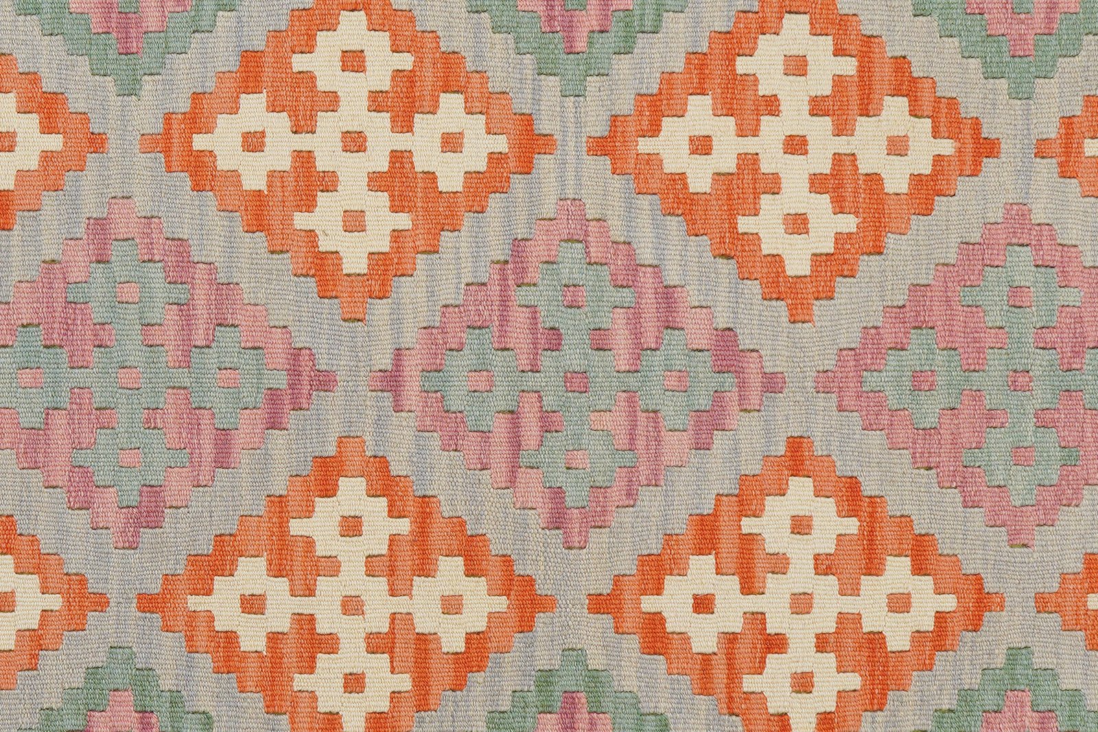 Kelim Gashgai — Handmade, 182x256 cm, Grey, 100% Virgin Wool | View 5