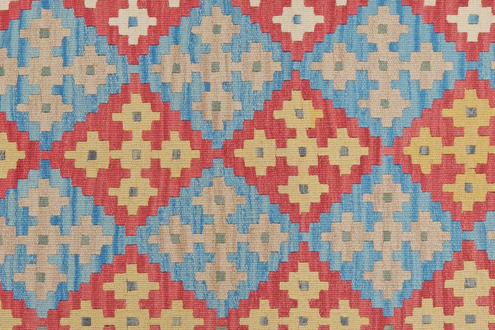 Kelim Gashgai — Handmade, 178x259 cm, Red, 100% Virgin Wool | View 5