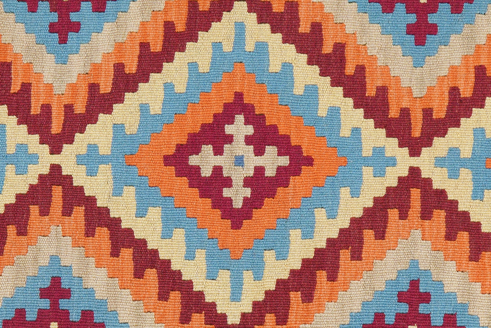 Kelim Gashgai — Handgefertigt, 240x84 cm, Blau, 100% Virgin Wool | View 6