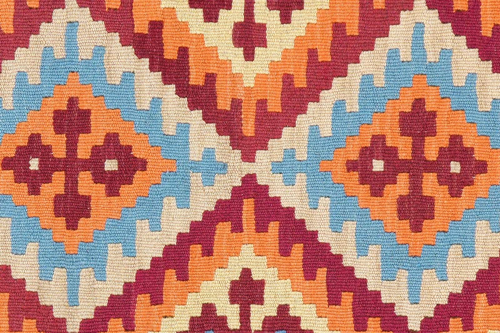 Kelim Gashgai — Handmade, 86x240 cm, Beige, 100% Virgin Wool | View 5