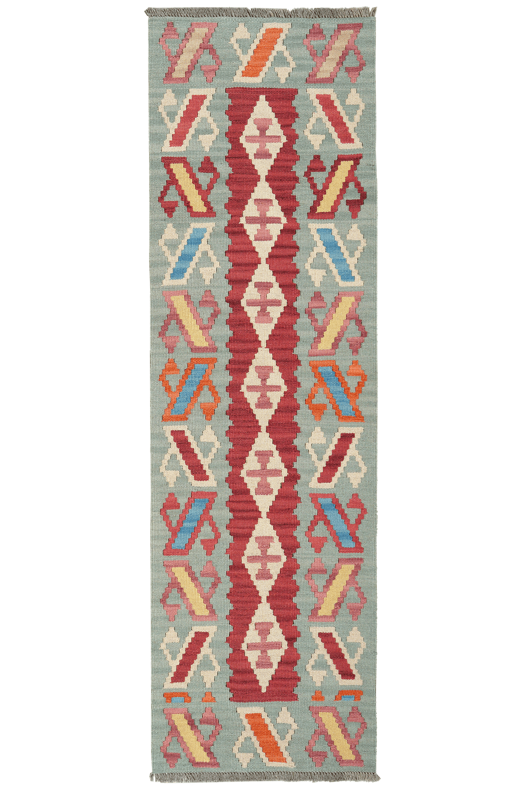 Kelim Gashgai — Handmade, 58x194 cm, Multicolor, 100% Virgin Wool | Main view