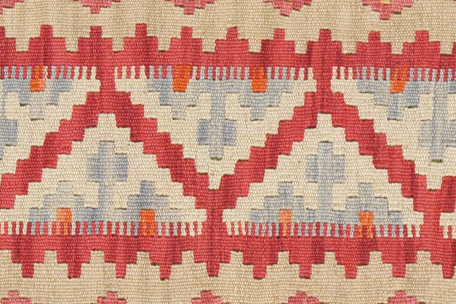 Kelim Gashgai — Handgefertigt, 200x63 cm, Beige, 100% Virgin Wool | View 6