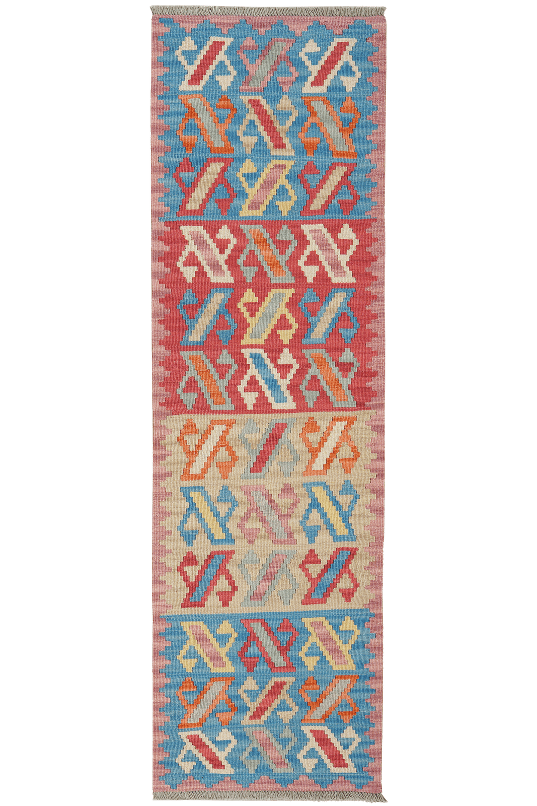 Kelim Gashgai — Handmade, 60x205 cm, Multicolor, 100% Virgin Wool | Main view