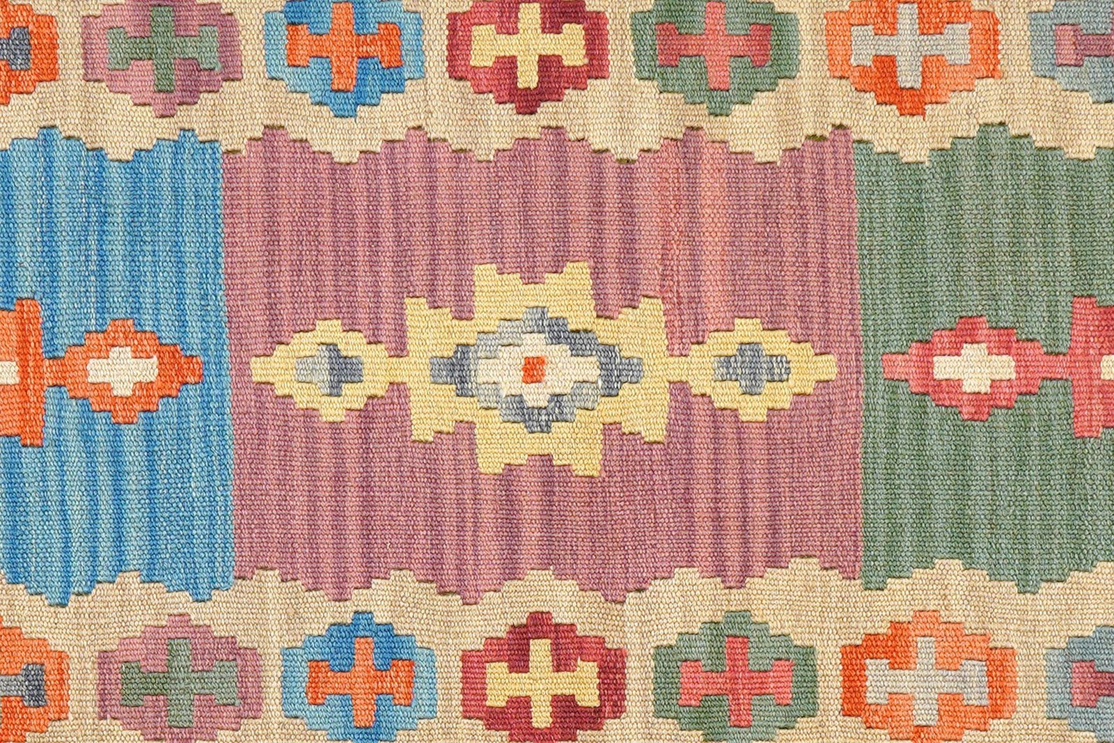 Kelim Gashgai — Handmade, 61x240 cm, Multicolor, 100% Virgin Wool | View 5